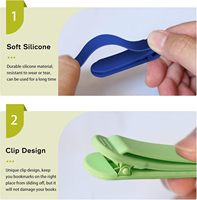 Automatique Silicone Page Signet Clip Lecture Femmes Hommes Enfants Livre Amoureux Simple Livres Insérer Mémoire Suivre Enregistrement Lecture Outils