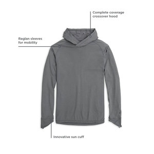 Sudadera con Capucha para Hombre, Diseño Deportivo, Transpirable, Impermeable, Ligera, con Logotipo Personalizado, de Secado Rápido, al Por Mayor - Product Image 6