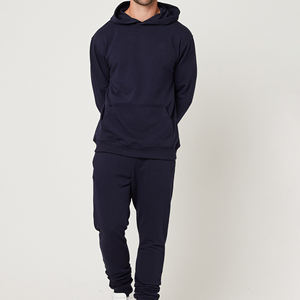 Ensembles de jogging 100% coton pour hommes, vente en gros, OEM, survêtement d'hiver respirant à capuche, survêtement décontracté imprimé de taille solide - Product Image 4