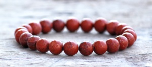 Cristal de jaspe rojo curativo para pulsera estilo clásico Yoga joyería regalo para él/ella OCASIÓN DE BODA soporte positivo protector - Product Image 3