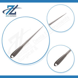 Cureta Espinal Manual de Alta Calidad, Ovalada, 205 mm de Largo, 4 mm de Ancho, Acero Inoxidable Quirúrgico, Certificación CE, Fabricante de Instrumentos - Product Image 4