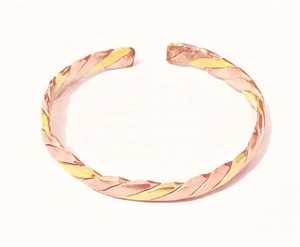 Bracelet de couple tressé en cuivre marocain fait main - Product Image 1