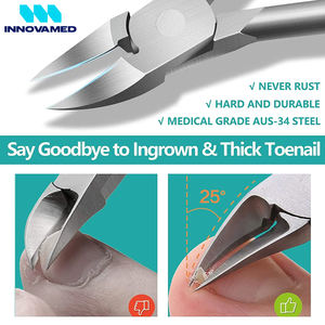 Cortaúñas Grandes para Uñas Encarnadas, de Acero Inoxidable, con Hoja Curva Afilada, Apertura de Mandíbula Ancha, Duradero, Manual - Product Image 5