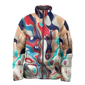 Veste matelassée imperméable coupe-vent à col montant pour homme, style streetwear d'hiver, faible MOQ, expédition rapide - Product Image 4