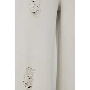 Ekru Distressed <b>Wide</b> <b>Leg</b> <b>Jogger</b> Sweatpants - Product Image 4