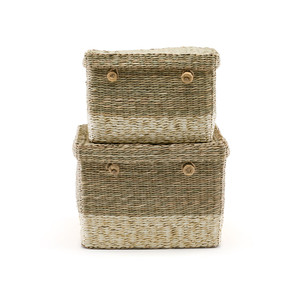 Best Selling Sustainable Seagrass <b>Basket</b> Flexible Natural Storage for Sundries Made in Vietnam with Dimensional Tolerance - Product Image 1