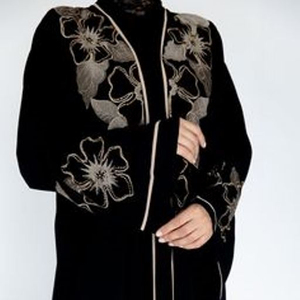 2022 Dubai hermoso azul tradicional musulmán Kaftan diseño marroquí trabajo hecho a mano Abaya con características elegantes - Product Image 1