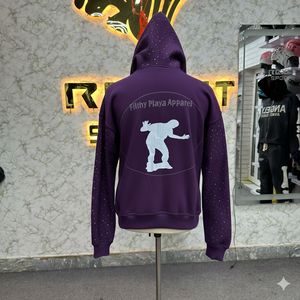 Sweat à capuche à fermeture éclair pour hommes Design unique imprimé bouffée 100% coton fabriqué en usine pour la saison d'hiver Prix bon marché Sweat à capuche le plus demandé - Product Image 2
