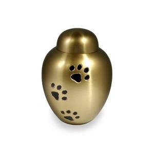 New Latest Gold Designer Silver Paw Print <b>Pet</b> <b>Urns</b> for Funeral Cheap Price for Sale Direct Wholesale Manufacture Sale <b>Pet</b> <b>Urn</b> - Product Image 4