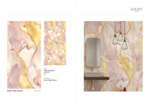 Porcelaine émaillée numérique antidérapante de qualité supérieure 600x1200mm Design moderne sophistiqué pour les accents d'espaces homogènes pour une utilisation scolaire - Product Image 2