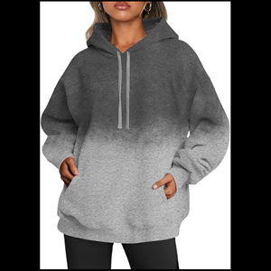 2024 New Vintage <b>Hoodies</b> Baggy Acid Wash Hooded Sweatshirt Pockets <b>Trendy</b> Streetwear Hoodie for Women cotton hoodie - Product Image 1