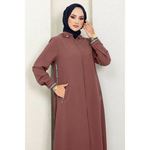 Nouvelle saison vêtements islamiques d'hiver pour femmes robe Abaya caftan tunique Dubaï mode islamique musulmane robes islamiques de fabrication turque - Product Image 4