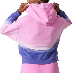 Hoodies pour femmes les plus vendus pour l'hiver, usage extérieur, anti-rides, respirants, doux, en polyester/coton, avec logo sur le devant - Product Image 4