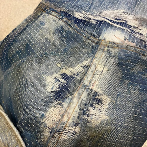 Veste en jean selvedge doublée en polaire de coton pour homme, lavage vintage de haute qualité, logo sur le devant personnalisable - Product Image 6