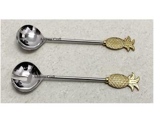 Mango de latón de diseño de piña multifuncional, servidor de ensaladas de acero inoxidable para uso doméstico, Hotel, restaurante, utensilios de cocina - Product Image 5