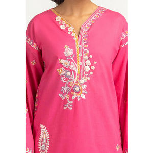 Dernier styliste Broderie traditionnelle Shalwar Kameez Costume Tenue formelle pour femme Style indien pakistanais Couleur et emballage personnalisés - Product Image 5