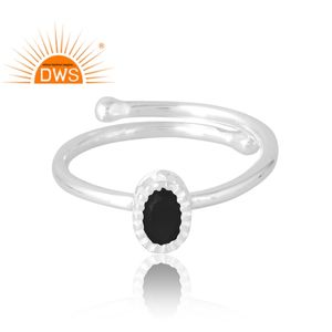 Anillo de piedras preciosas espinales negras naturales de Plata de Ley 925 más vendido, joyería personalizada para mujer, regalo para ella - Product Image 3