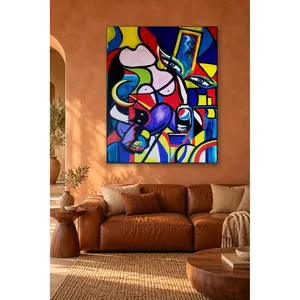 Fida Femme cubiste avec canette de Pepsi, impression sur toile - Product Image 5