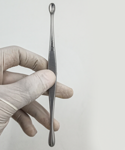 Curetas óseas y cucharas óseas Volkmann, cortadores de tejido óseo de doble punta, instrumentos ortopédicos de acero inoxidable, instrumentos quirúrgicos - Product Image 2