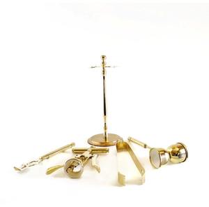 Designer Gold Bar Accessories Tool <b>Set</b> With Stand Stainless Steel Cocktail Making Tools For Stylish Entertaining And <b>Gifting</b> - Product Image 2