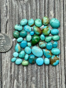 Kingman royston หินเทอร์ควอเตอร์สีขาวผสมทรงหลวมอัญมณีสำหรับทำเครื่องประดับงานหัตถกรรมช่างฝีมือ - Product Image 3