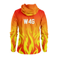 Chaqueta con Capucha y Cremallera de Nailon 100% con Patrón Impreso Personalizado, Logotipo Frontal, Impermeable, Transpirable y Ecológica
