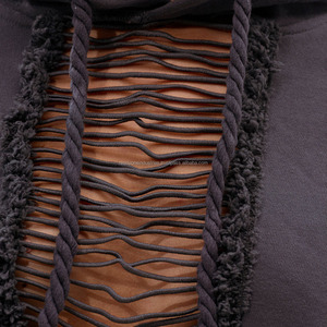 Sudadera con capucha bordada personalizada de algodón en blanco French Terry 500 GSM, sudadera extragrande de peso pesado - Product Image 6