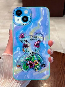 Custodia protettiva per telefono cellulare con Design orso carino incapsulato per custodia iPhone 5 opzioni di colore per tutti 16 15 14 13 Pro Max - Product Image 3