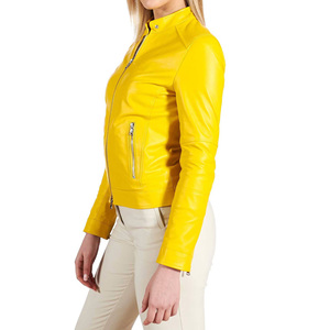 Moda mujer cuero genuino Slim Fit cierre de cremallera Otoño Invierno prendas de vestir exteriores cómodas y elegantes para la moda diaria - Product Image 5