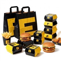 Boîte à lunch jetable de qualité alimentaire personnalisée pour plats à emporter, emballages pour pizzas chaudes, plateau de plats chinois à emporter, boîte pour frites et poulet rôti