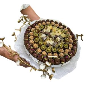 Prime Quality <b>White</b> Metal Serving Bowl Modern Designer Hotel Ware <b>Chocolate</b> Sweet Server Bowl Eco-Friendly Wholesaler Price - Product Image 5