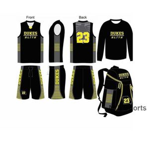 Uniforme de basket-ball personnalisé en polyester pour hommes - Fabricant de tailles uniformes - Product Image 1