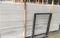Carrelage chinois en bois naturel Serpeggiante, escalier, plancher, plancher, veines en bois blanc, marbre, gris