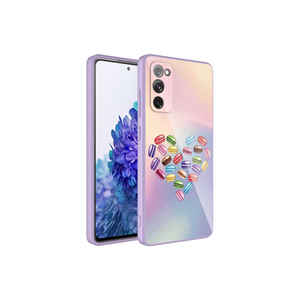 Coque en silicone rigide époxy à motifs pour Samsung Galaxy S20 FE, protection antichoc électroplaquée avec protection de l'appareil photo INS A57 - Product Image 1