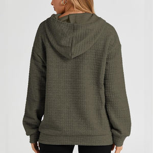 Ventes en gros de sweats à capuche pour femmes de haute qualité, à manches longues, décontractés, imprimés sur mesure, en molleton respirant pour la salle de sport - Product Image 2