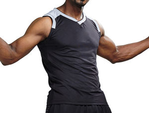 DÉBARDEUR HOMME 100% POLYESTER LOGO PERSONNALISÉ CHIFFRES ET LETTRES IMPRIMÉ SUBLIMATION - Product Image 4