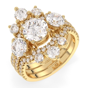 Anillos de Compromiso Solitario de Plata de Ley 925 con Moissanita Certificada GRA de REYES Luxury Jewelry, Regalos de Aniversario para Mujer - Product Image 2