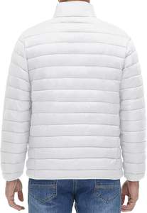 Chaquetas acolchadas personalizadas OEM/ODM, ropa de invierno de lujo de poliéster brillante, chaqueta bomber con cuello y capucha - Product Image 5