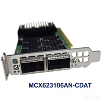 Adaptateur Ethernet Mellanox MCX623106AN-CDAT Connect X-6 Dx 1 Gbit/s double port QSFP56 PCIe 4.0 pour IA, HPC, Cloud et Données d'entreprise