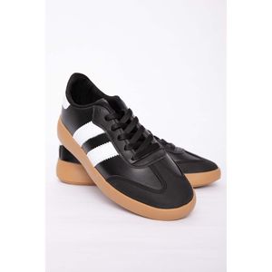 Zapatillas Deportivas Negras con Detalle de Raya Lateral, Zapatos Deportivos con Estilo - Product Image 3