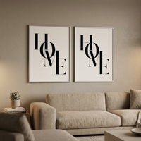 Cadre photo moderne pliable en bois noir HuaJia avec impression en relief, pour affiches murales, avec ou sans passe-partout