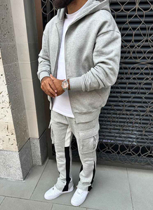 OEM top ventes, pantalons de survêtement surdimensionnés personnalisés, pantalons de jogging lourds à jambe droite et à motif pour hommes - Product Image 6