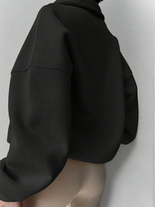 Sweat-shirt à capuche en polaire uni pour femme personnalisé, épais et chaud, imprimé sur mesure - Product Image 2