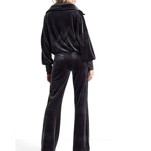 Survêtement en velours personnalisé pour femmes, faible MOQ, meilleure qualité, prix bas, survêtement unisexe tendance streetwear - Product Image 3