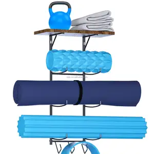 Yoga Mat Holder Yoga Mat Foam Roller Wall Mount Organizer Storage holder
