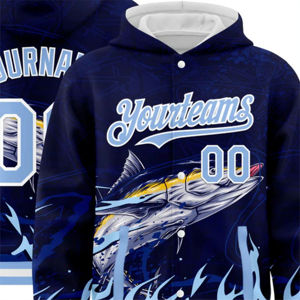 Survêtement d'équipe personnalisé pour hommes 2026, vente en gros, haute qualité, sport, 100% polyester, pour impression par sublimation intégrale, sweat-shirt bleu - Product Image 4