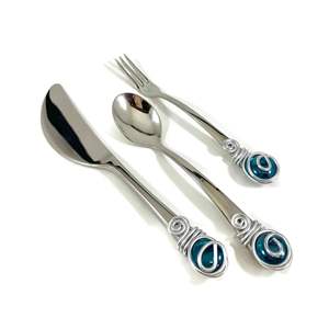 Top qualité en acier inoxydable or miroir poli poignée en céramique ustensiles de cuisine cuillère à soupe ensemble d'ustensiles de cuisine pour la maison Restaurant - Product Image 6