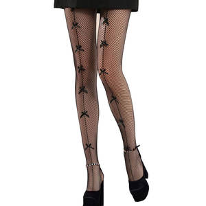 Medias de rejilla hasta el muslo, transparentes, elásticas, sexys, para discoteca, fiesta, disfraz, accesorios de moda - Product Image 1