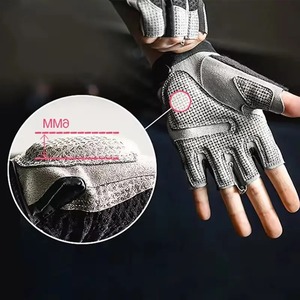 ถุงมือฟิตเนสแบบครึ่งนิ้ว คุณภาพสูง สั่งทำโลโก้ได้ ขายส่ง ผ้าสแปนเด็กซ์ ยืดหยุ่น กันลื่น สำหรับทุกเพศ ราคาดีที่สุด - Product Image 3