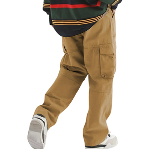 Pantalón cargo de buena calidad de diseño único para hombre, pantalones de exterior de aspecto clásico con múltiples bolsillos y tela de algodón para hombre - Product Image 2